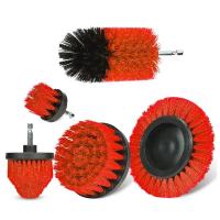 Kit De 5 Pinceles Rojos Para Taladro Eléctrico Limpieza De Coche Baño Y Cocina Cepillo Suave Herramientas De Cuidado Del Automóvil - details 3