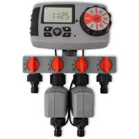 vidaXL Temporizador de riego automático con 4 estaciones 3 V - details 1