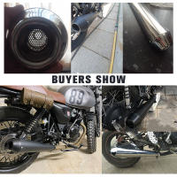 Escape De Moto Retro Vintage Clásico Electroplata Para Cafe Racer Bobber Chopper Custom Material De Acero Inoxidable Universal - details 23