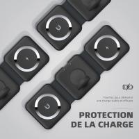 Cargador inalámbrico 3 en 1, Ajustable para iWatch Airpods Pro,iPhone y Samsung - details 2