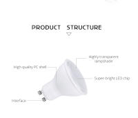 Bombilla LED RGB GU10 10W Control Remoto Luz De Spot Colorida Dimmer Para Decoración De Sala De Estar Y Dormitorio Vida Media 50000h - details 1