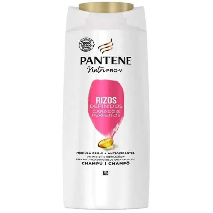 Pantene Champú Rizos Definidos Nutri Pro-V, fórmula Pro-V + antioxidantes, para cabello encrespado y rebelde, 625 ML 【ROUA】 - 1