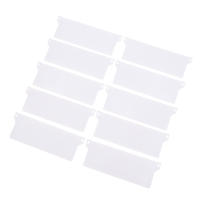 Juego De 10 Placas De Base Plásticas Para Cierres De Ventanas Accesorios Duraderos Para Cortinas Y Slats Peso Inferior Vertical - details 6