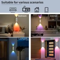 Lámpara De Noche LED RGB Con Sensor De Movimiento Recargable Y Sensor Magnético Luz Ambiental Dimmable Para Interior - details 6