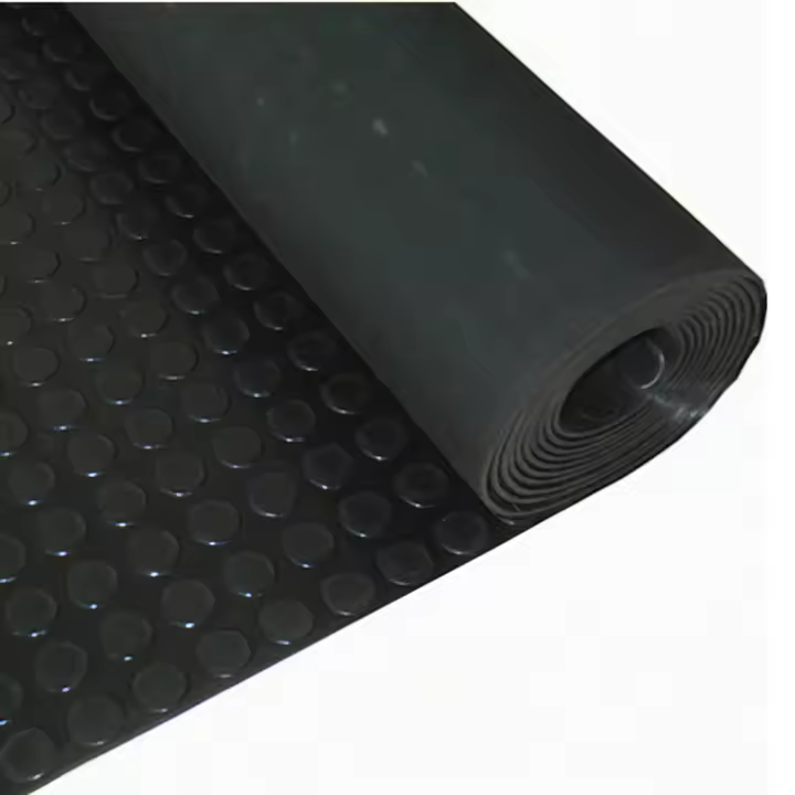 Césped de Goma WOLFPACK Suelo Circulos 1,20x10m Negro - Grosor 3 mm - 1