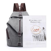 Mochila De Lona Fashion Para Mujer Gran Capacidad Mochila Casual Multifuncional Para Adolescentes Verano 2024 Color Sólido - details 1