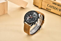 Reloj De Pulsera Deportivo De Lujo Para Hombre BENYAR Con Correa De Cuero Resistente Al Agua Y Cuarzo Militar Marca Nueva - details 8