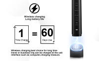 cepillo eléctrico，Cepillo de dientes eléctrico sónico para adultos, 8 cabezales, blanqueamiento Dental ultrasónico inteligente, recargable - details 9
