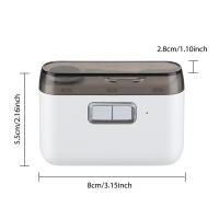 Cortauñas Eléctrico Automático 2 En 1 Para Adultos Y Bebés Con Luz Y Pulidora De Uñas Herramienta De Manicura Portátil De ABS Peso 0.115KG - details 10