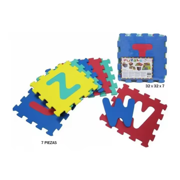 PUZZLE GOMA EVA 7 PIEZAS 30X30CM DE RAMA TRITTON - 1