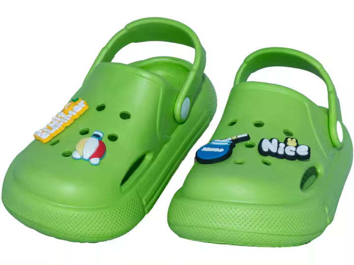 Zuecos Perforado EVA Infantiles Verde Talla 27 Juguetes MOLA MOLA - 1