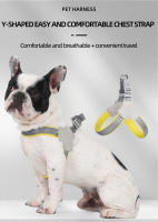 Harnés Reflectante Para Perros Pequeños Y Medianos Gato Cordero Sin Pulla Chaleco Con Correa Para Pecho Para Pug Chihuahua Bulldog Suministros - details 0