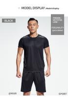 Camiseta Deportiva Para Hombres Verano Delgada Absorbente De Sudor Media Manga Rápida De Secado Seda De Hielo Camiseta Corta Para Correr Y Fitness - details 7