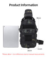 Bolsa De Pecho Táctica Para Camping Y Senderismo De Nylon Impermeable Para Hombres Bolsa Multifuncional De Deporte Al Aire Libre Con Sistema MOLLE - details 0