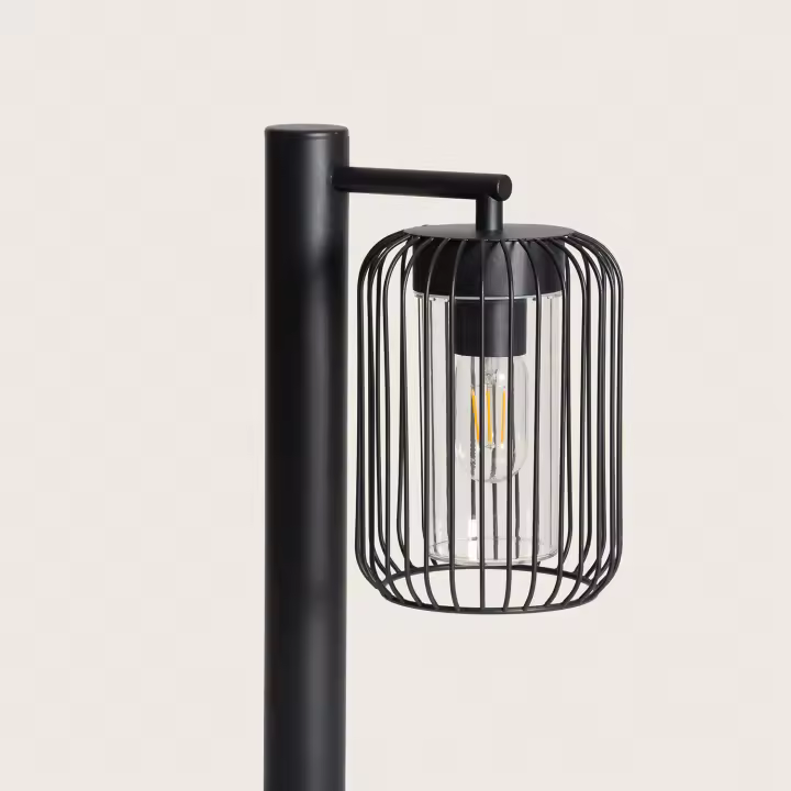 Ledkia Baliza Exterior Superficie Pie 60cm Acero Inoxidable Dadawa Negro - 1