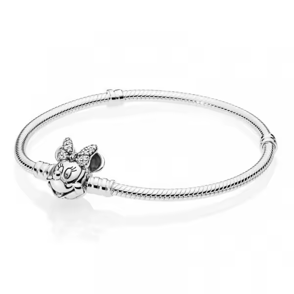 Pandora - Pulsera Moments en plata de ley Retrato de Minnie Brillante 597770CZ - 1