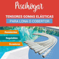 Pack de Tensores Lona de Piscina. Goma elástica de Gran Resistencia para el cobertor de Invierno. Regulables.  Pack de: elegir unidades  PISCIHOGAR VIDA PARA TU HOGAR - details 4
