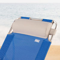 Aktive - Tumbona plegable con respaldo reclinable 3 posiciones, 47x95x80 cm, azul, de aluminio y textileno, con cojín y topes antivuelco, máx. 110 kg, cómoda y resistente, tumbonas de playa plegables, accesorios verano - details 4