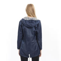 Abrigo De Lluvia Impermeable Para Mujer Casual Básico De Exterior Trenzado Ligero Con Cordón Ropa De Senderismo Para Mujeres - details 3