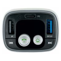 Bluetooth 5.0 Transmisor FM para Coche, Adaptador de Radio, Manos Libres Mechero Coche con QC3.0, Cargador de Coche Doble USB con QC 3,0, Manos Libres Inalámbrico Reproductor MP3 Coche, Amplia Compatibilidad Soporte Memoria USB - details 1