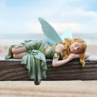 Estatua De Ángel Del Arte 1PC Decoración Para Jardín Soñado Regalo Perfecto Para San Valentín Material De Resina Tamaño Único - details 3