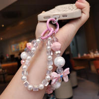 Lanyard De Móvil Estilo Corto Correa Para Muñeca Con Nudo De Borla Y Pulsera Hecha a Mano Antipérdida En Color Plástico - details 2