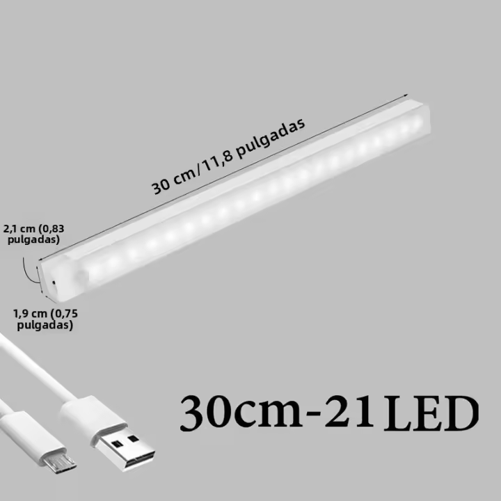 Lámpara Nocturna LED Inalámbrica Con Sensor De Movimiento Para Dormitorio Cocina Armario Escalera Decoración De Habitación - 1