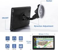 Navegador GPS con pantalla táctil de 7 pulgadas para coche, parasol para camión, Sat 256M + 8G, mapa de Europa, navegación GPS, dirección de giro por voz,Pantalla táctil,Sintonizador de radio,Reproductores MP3 / MP4,Teléfono móvil - details 4