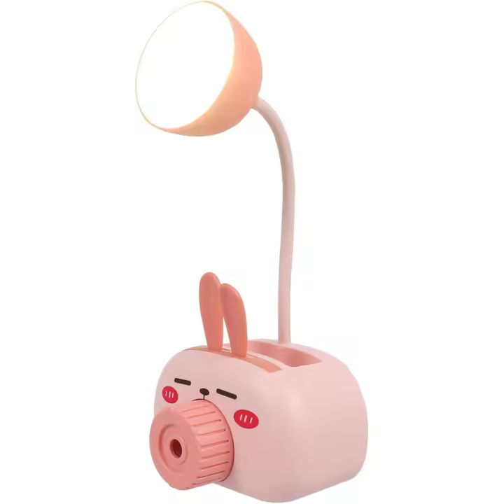 1 sacapuntas de escritorio, lámpara decorativa en miniatura, cajas de almacenamiento, lámpara de escritorio, lámpara de escritorio, lámpara de mesa única, adorable lámpara de escritorio - 1