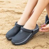 Zapatillas De Taconete Bajo Para Hombre Sandalias De Cierre Inyectado EVA Zapatos De Jardín Y Playa Para Verano Couplet - details 26