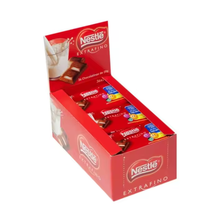 Nestle Extrafino chocolatina de 20g. estuche de 24 uds. - 1