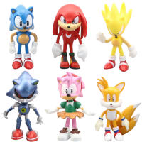 Set De 6 Figuras De Acción Sonic Película Y Televisión Personajes De PVC Shadow Taurea Muñecos Para Niños Juguetes De Animal - details 1