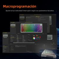 Teclado Mecánico De Juego E-YOOSO Hz82 RGB USB 8K Con Interruptores Magnéticos 82 Teclas Cable Desmontable Para PC Laptop - details 9