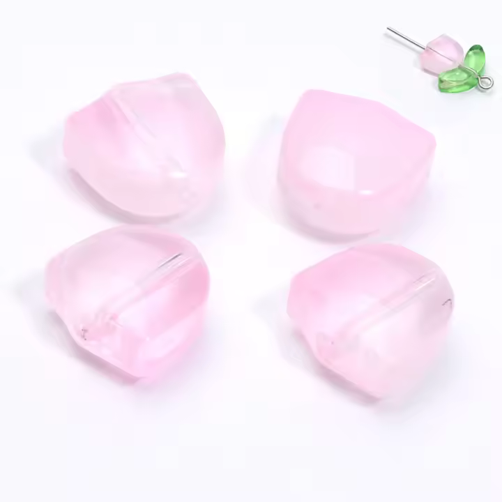 30pcs Cuentas De Cristal Lampwork En Forma De Hoja Y Flor De Vid Para La Fabricación De Joyas DIY Accesorios Para Pulseras Collares Y Pendientes - 1