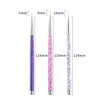 3PCS Herramienta De Dibujo Para Uñas Con Pincel De Arte Línea 3D DIY Acrílico UV Gel Para Mujer Manicura Pintura - details 2