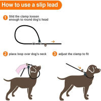 Correa De Entrenamiento Para Perros Fuerte Y Resistente Nudo De Enredado Correa Antipull Para Pequeños Medianos Y Grandes Perros - details 6