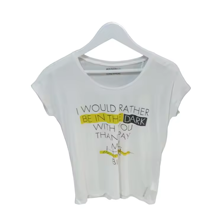 Guess Camiseta para mujer ,cuello redondo color blanco - 1