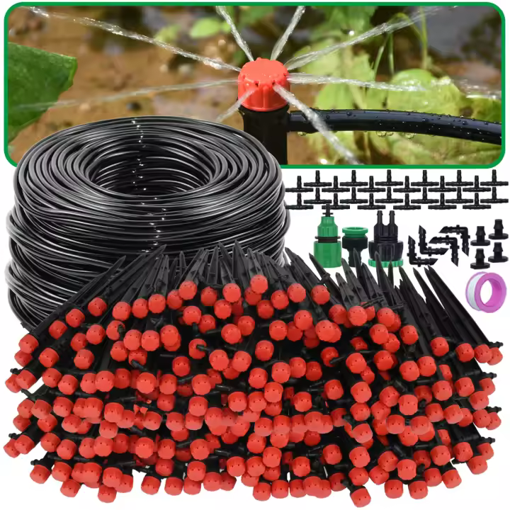 Kit De Riego Por Drip Automático KESLA Para Jardín 1/4'' 13CM Regadío Para Maceta De Bonsái Flor Vegetal Invernadero - 1