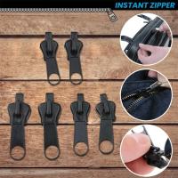 Kit De Reparación De Cremalleras Universal 6pcs Negro Rescate De Cremalleras DIY Con Dientes De Cremallera Metálica Para Bricolaje En Bolsos Ropa Y Muebles - details 2