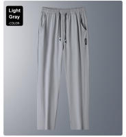 Pantalones De Verano Para Hombre Seda Helada Transpirables Casuales Delgados Secado Rápido Estilo Recto Cintura Elástica Deportivos Fitness - details 7