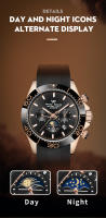 Reloj Mecánico Automático WM Para Hombre Resistente Al Agua De Acero Inoxidable Con Cristal De Zafiro Estilo Casual De Negocios - details 3