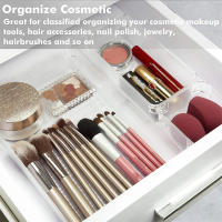 Juego De 10 Organizadores De Cajones Versátiles - Tazas Y Divisores De Plástico Transparente En 4 Tamaños Para Maquillaje Y Cocina - details 10