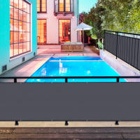 Manto De Sombra Impermeable Para Balcón Protección UV Del 70% Cubierta De Valla Para Patio Escudo De Sol Para Paredes De Madera Decoración De Jardín Y Piscina - details 12