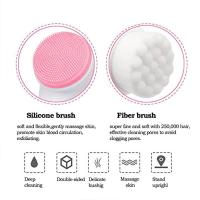 Cepillo Manual Para Limpieza Facial De Doble Lado Con Silicona Escobilla Facial Para Exfoliación Y Masaje Cuidado De La Piel - details 4