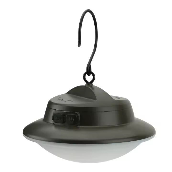 Lámpara De Camping Recargable 3 Modos Con Batería 18650 Retro Portátil Para Emergencias Al Aire Libre Y Iluminación De Tienda De Camping Con Gancho - 1