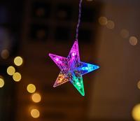Decoración De Navidad Y Ramadán 2025 Luces De Cortina Guirnalda Estrella Luna Aid EID Mubarak 2024 Para Hogar Eventos Musulmanes Fiesta - details 14