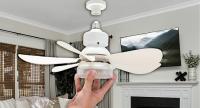 LED ATOMANT Ventilador de Techo con Luz LED y Mando a Distancia, 30W E27, Silencioso, Regulable en Color y Velocidad - details 3