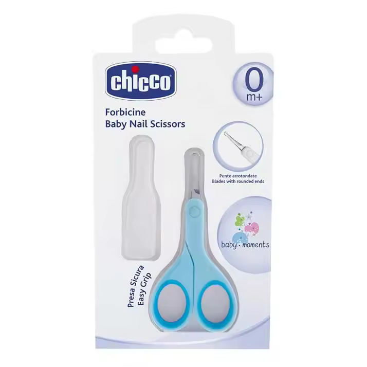 Chicco tijeras seguridad uñas recien nacido azul - 1