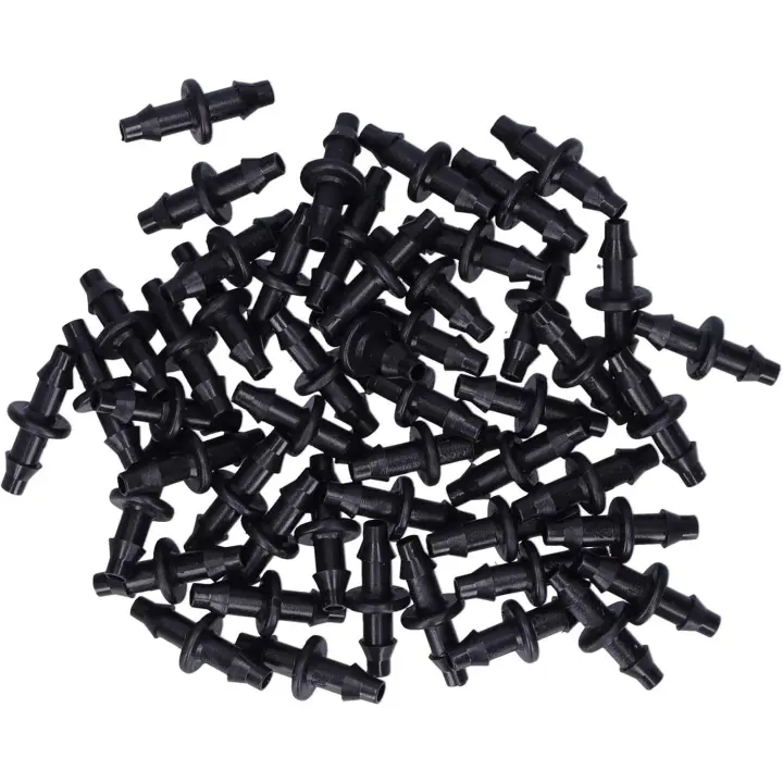 Conector de 2 rutas de 100 unidades, 4, 7 y 100 unidades, para Riego por Goteo, accesorios de Jardín, para céped, - 1