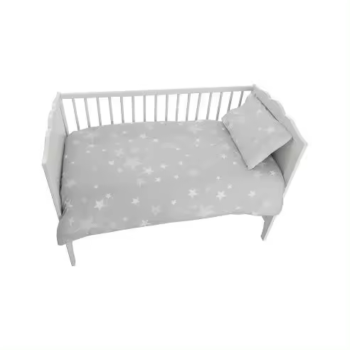 Funda Nordica Cuna Stars Gris Talla Única Sibiles 00390 - 1
